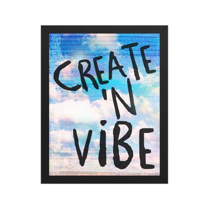 Create 'n Vibe Nostalgic Clouds Wall Art Print - Framed Wall Art Print