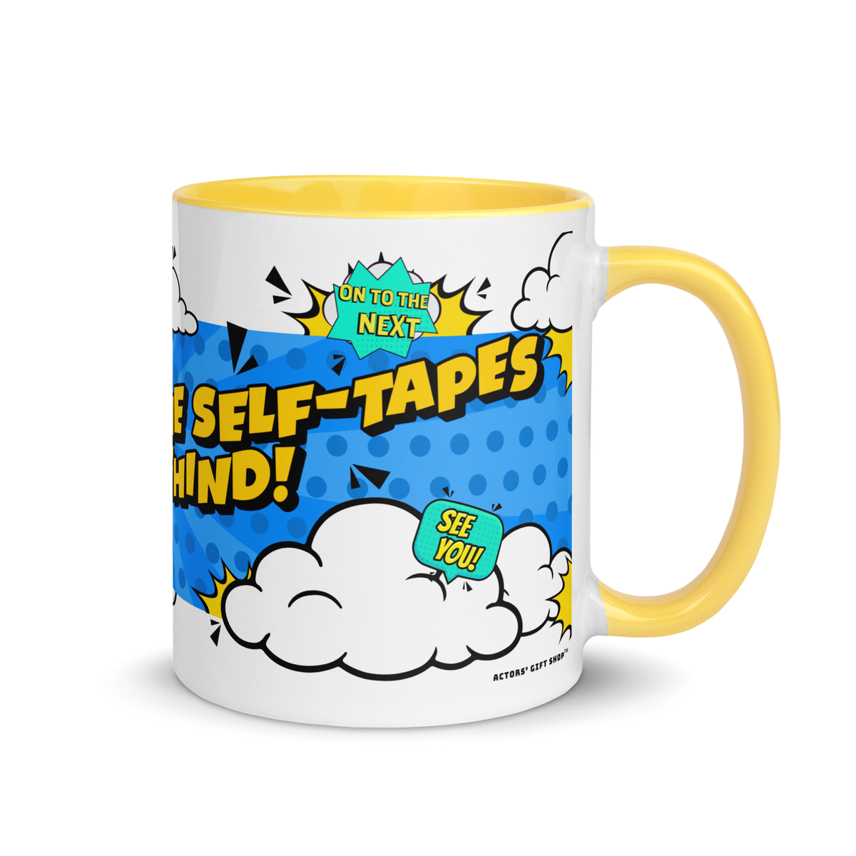 Here's To All The Self-Tapes I Left Behind Comic Mug