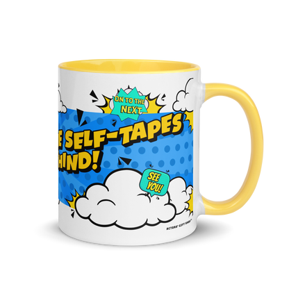 Here's To All The Self-Tapes I Left Behind Comic Mug