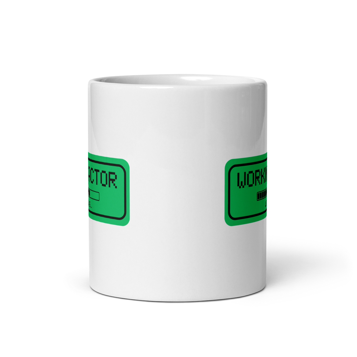 Working Actor Loading Green Graphic Mug