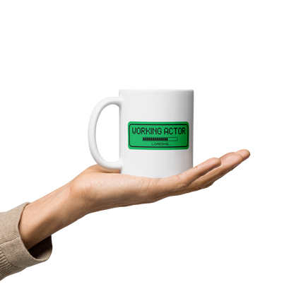 Working Actor Loading Green Graphic Mug